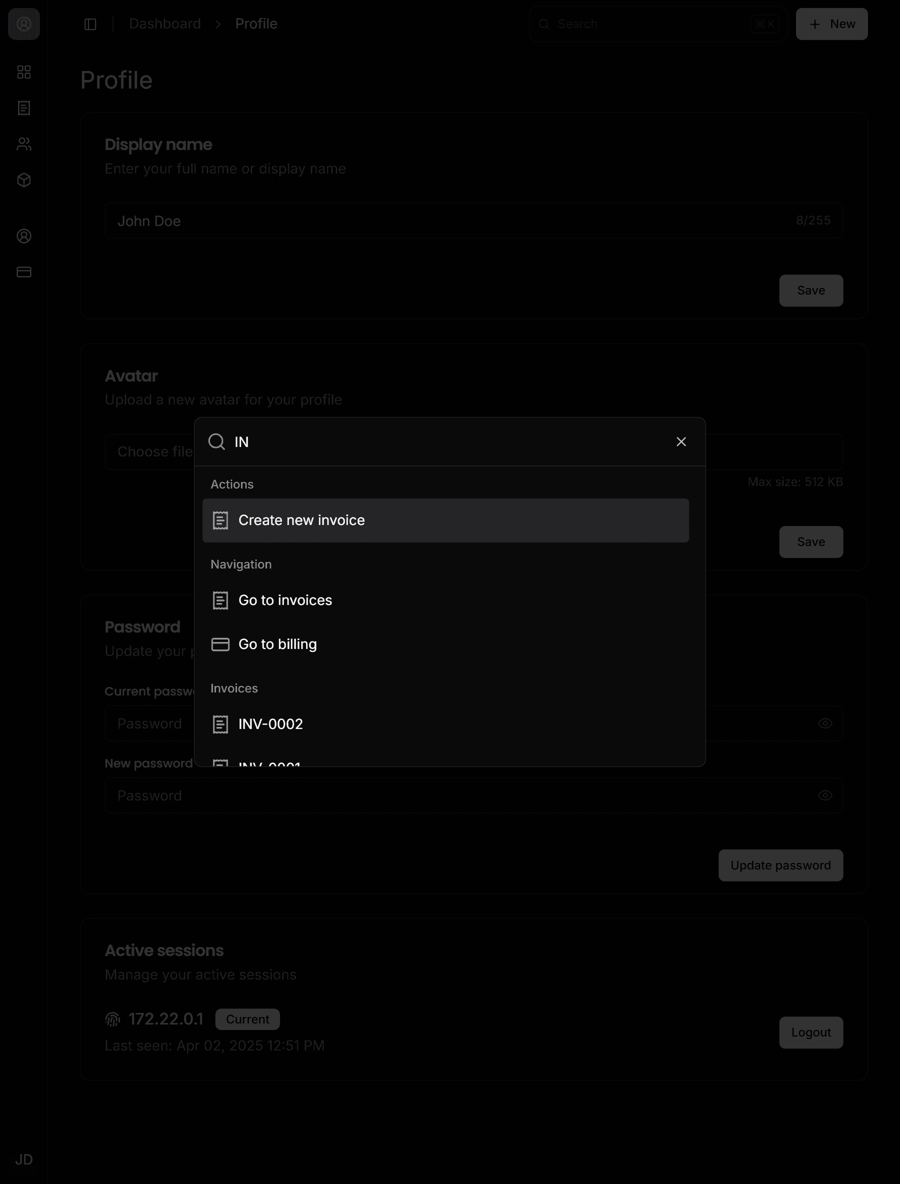 Launch UI app screenshot